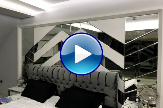 Yatak odası dekoratif ayna